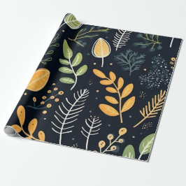 Stylish Green and Yellow Foliage Pattern  Presentpapper