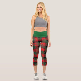 Stylish high waisted capris for christmas