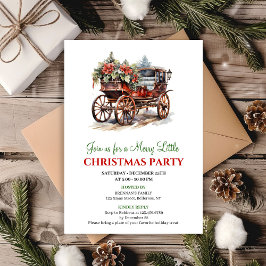 Stylish holiday scene watercolor invitation inbjudningar