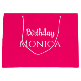  stylish hot pink birthday personalized name 