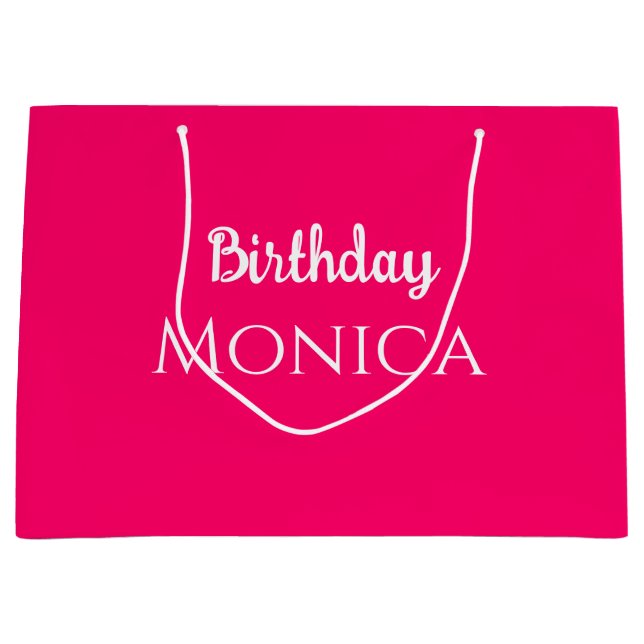  stylish hot pink birthday personalized name  (Framsidan)
