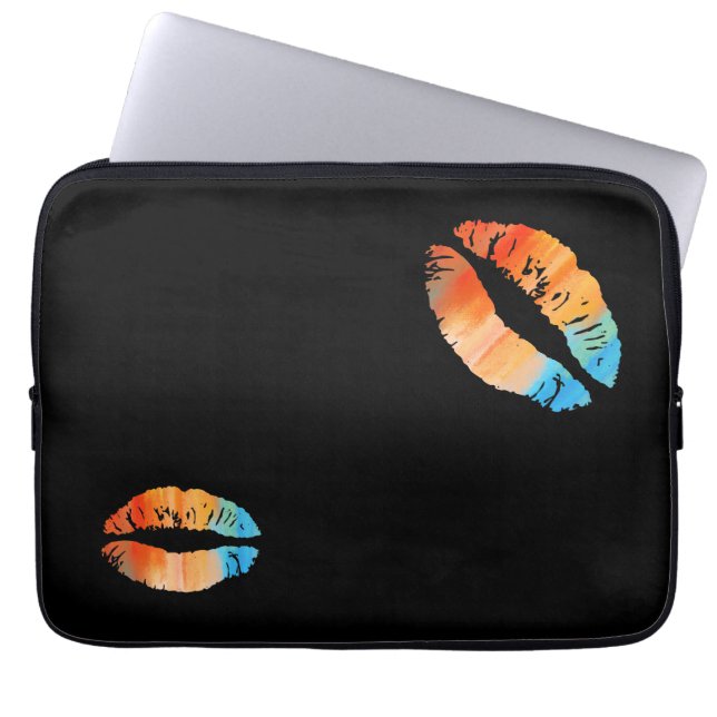 Stylish Lips #5 Laptop Sleeve (Framsidan)