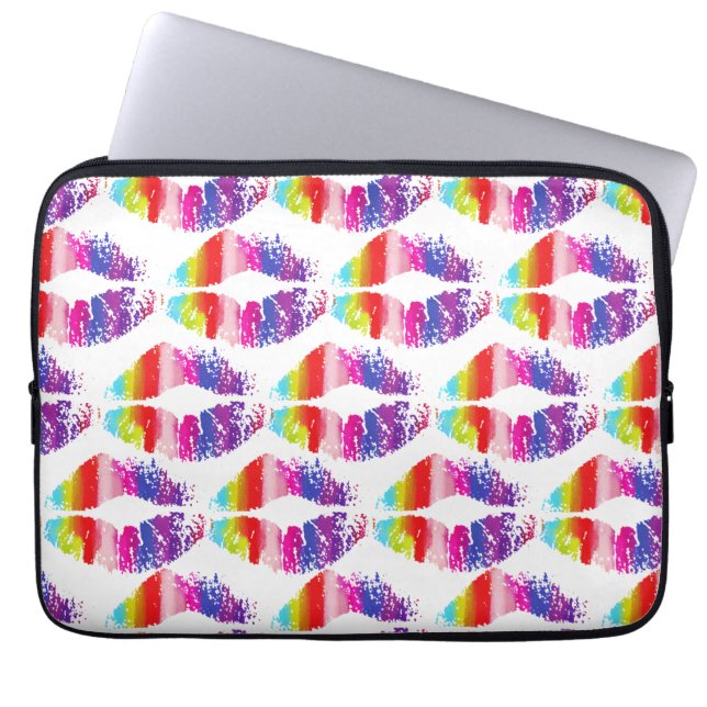 Stylish Lips #7 Laptop Sleeve (Framsidan)