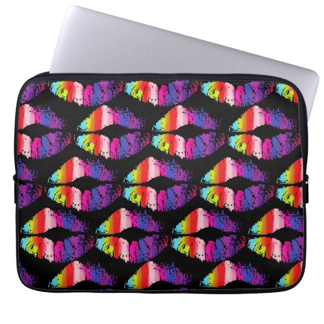 Stylish Lips #8 Laptop Sleeve (Framsidan)