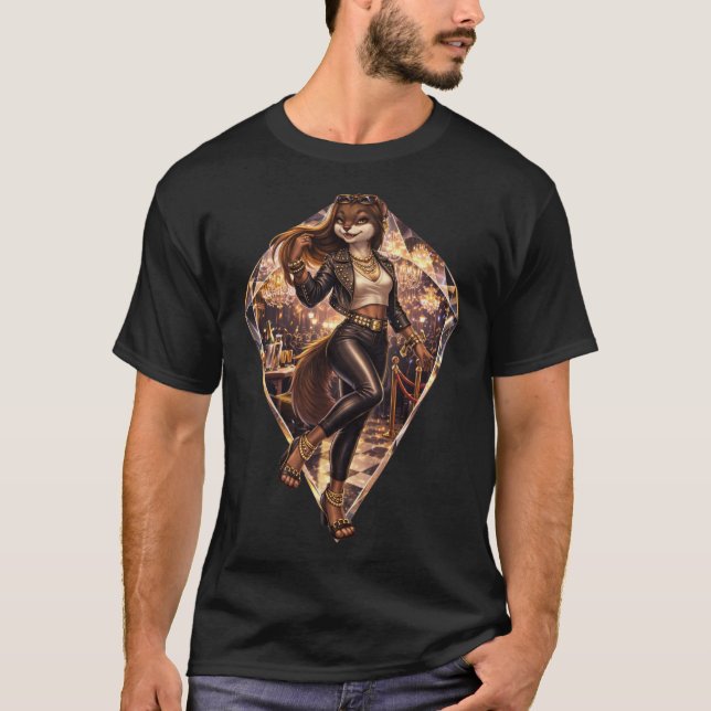 Stylish Mink T Shirt (Framsida)