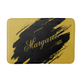 Stylish Modern Bath Mat with Your Custom Name Prin Badrumsmatta