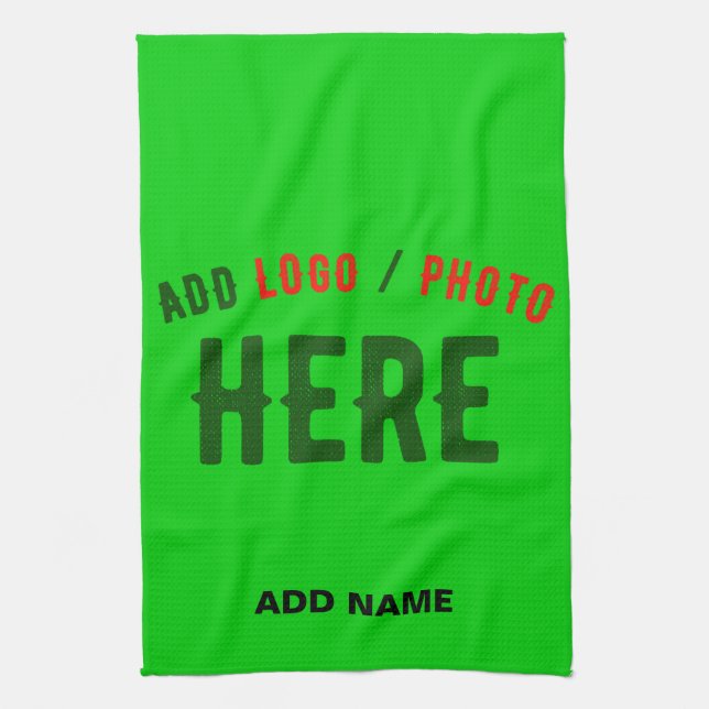 STYLISH MODERN CUSTOM LIME GREEN VERIFIED BRANDED KÖKSHANDDUK (Vertikal)