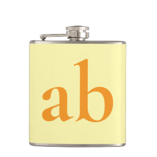  STYLISH MODERN CUSTOM NAME YELLOW ORANGE WEDDING FICKPLUNTA