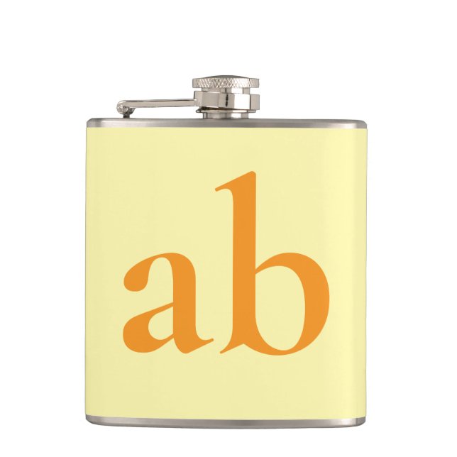  STYLISH MODERN CUSTOM NAME YELLOW ORANGE WEDDING FICKPLUNTA (Framsidan)