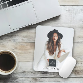 Stylish Modern Woman Entrepreneur Monogram Photo Musmatta