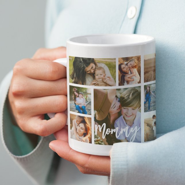 Stylish Mommy 15 Photo Collage Kaffemugg (Skapare uppladdad)