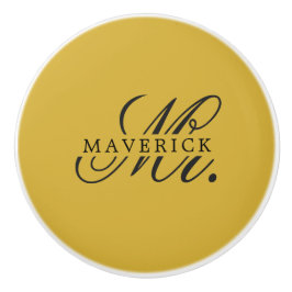 Stylish Mr. & Name Text Stylish Knopp