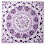 Stylish Purple Flowers Ceramic Tile Kakelplatta<br><div class="desc">Beautiful Stylish Purple Flowers Ceramic Tile</div>