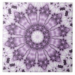 Stylish Purple Flowers Ceramic Tile Kakelplatta<br><div class="desc">Beautiful Stylish Purple Flowers Ceramic Tile</div>