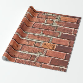 Stylish Red Brick Urban Wall Presentpapper