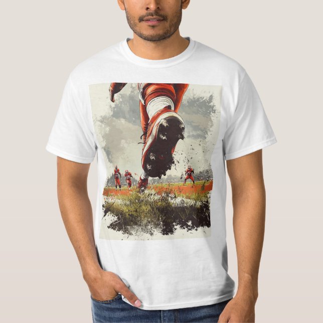 Stylish sporty print. t shirt (Framsida)