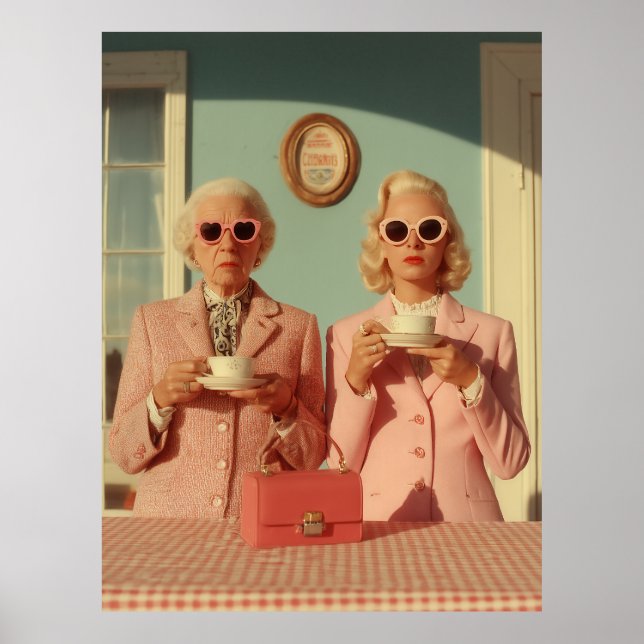 Stylish Tea Time Duo Poster (Framsidan)
