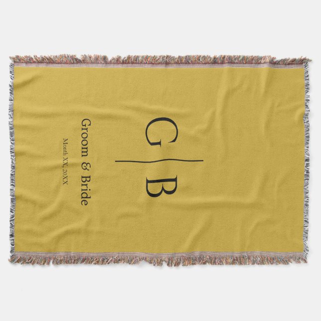Stylish Throw Blanket for Wedding Favors Filt (Framsidan)