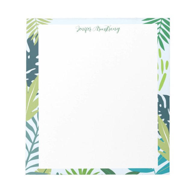 Stylish Typography Personalized Name Aesthetic Anteckningsblock (Framsida)