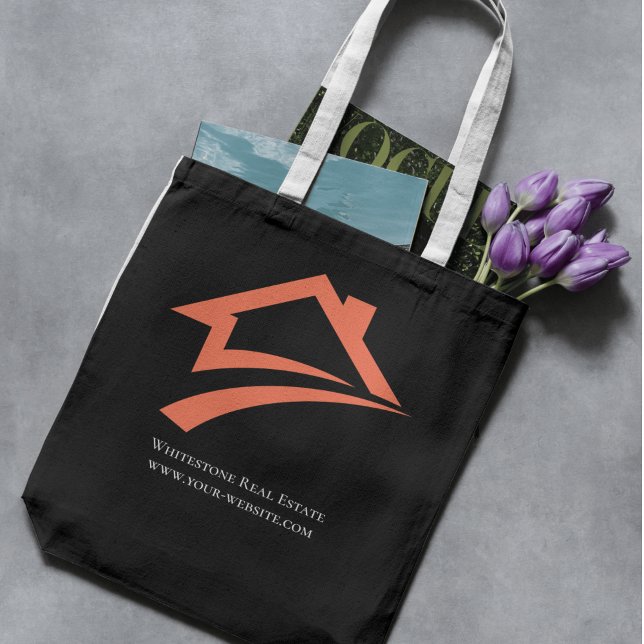 Stylish Unique Black Real Estate Agent Tygkasse (Stylish Unique Black Real Estate Agent Tote Bag)