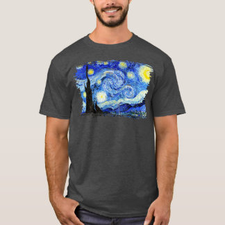 Stylish Vintage Art Starry Night Vincent Van Gogh  T Shirt