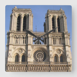 Stylish Wall Clock with Notre Dame de Paris Fyrkantig Klocka