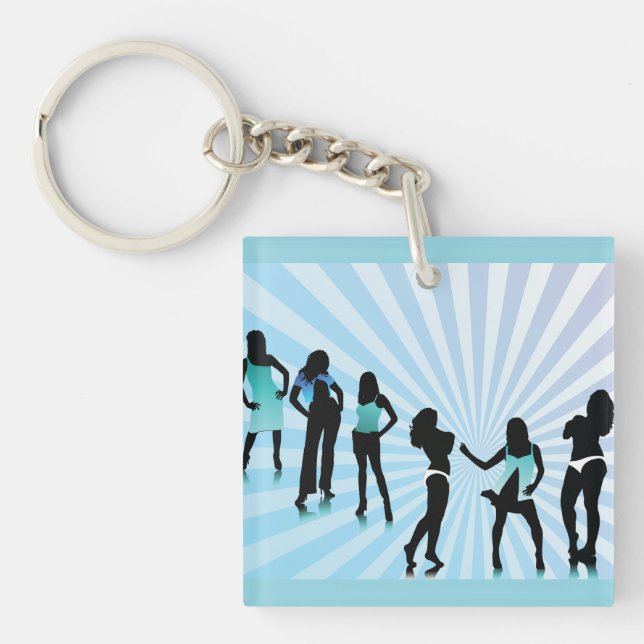 Stylish Women Silhouettes Teal Blue Fashion (Framsidan)