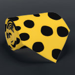 Stylish Yellow & Black Polka Dot Modern Neck Tie  Slips<br><div class="desc">Bold,  bright,  and beautiful! This stylish yellow neck tie with its irregular black polka dots redefines modern elegance. A versatile accessory that brings a pop of color and unique pattern to both casual and formal wear.</div>