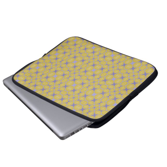 Stylish Yellow Geometric Design  Laptop Fodral (Framre botten)
