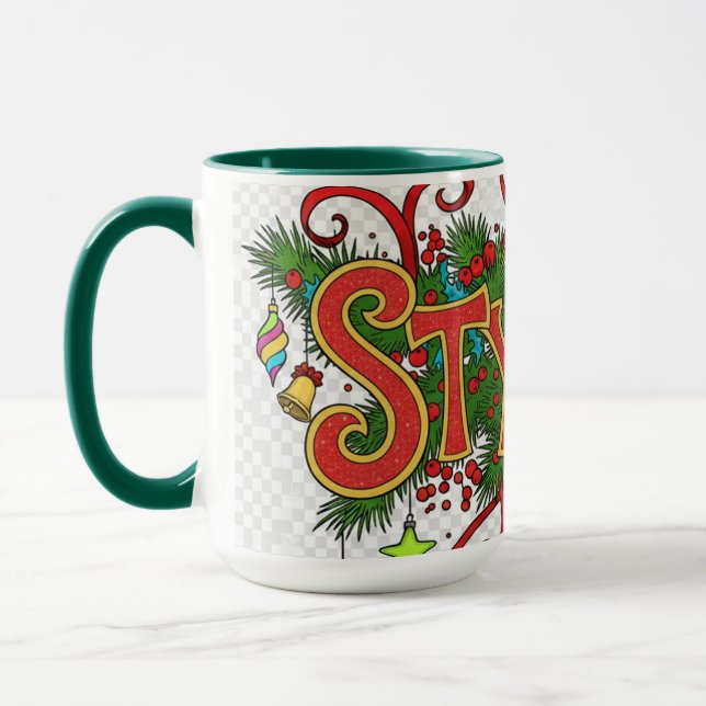 Stylist Beautician- Cute Festive Professionals Mug Mugg (Vänster)