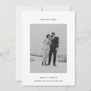 Stylist En Foto Skrivmaskin Minimalist Spara Datumet