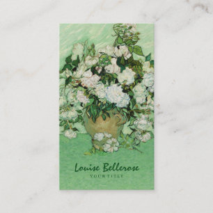 Stylist för blomma för vintagemålning blom- visitkort