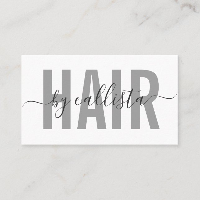 Stylist för elegant Modern enkel typografi Visitkort (Framsida)