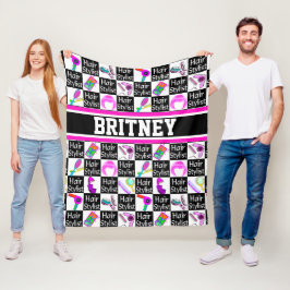 STYLIST FÖR PERSONLIG AV KUL- OCH FÄRG FLEECEFILT