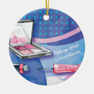 Stylist för skönhet för Makeupkonstnär Julgransprydnad Keramik