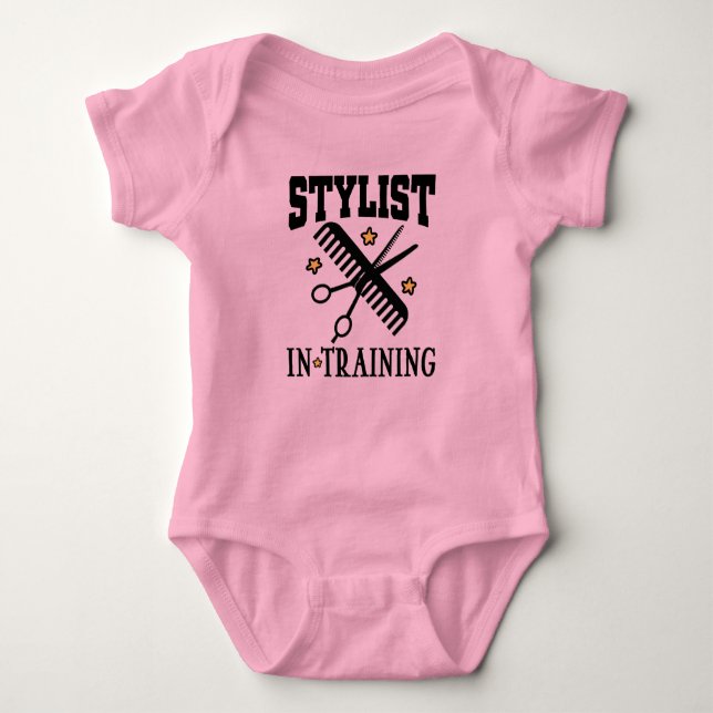 Stylist i träningshår t shirt (Framsida)