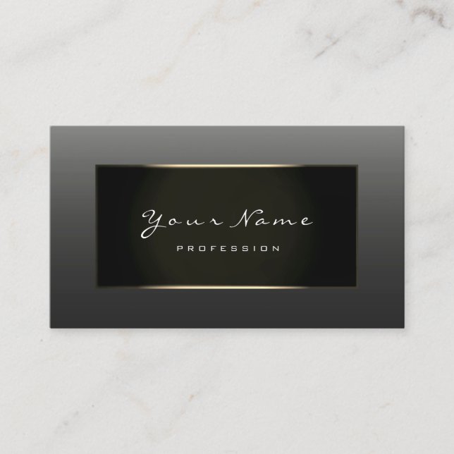 Stylist Mode Bloggare Champagne Faux Guld Lower Visitkort (Framsida)