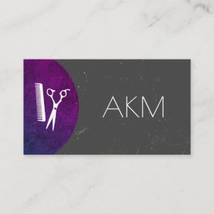 Stylist Monogram med textbestruket Färg Ways Visitkort