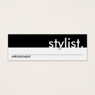 stylist. (möte kort) litet visitkort