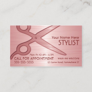 Stylist Rosa Visitkort