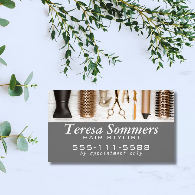 Stylist Verktyg Modern Magnetiska Visitkort (Skapare uppladdad)