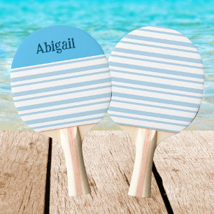StylistLight Blue and White Rand Namn Pingisracket