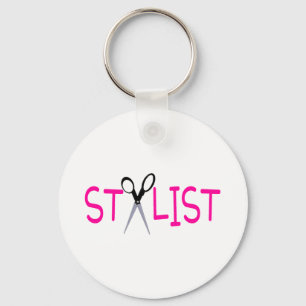 Stylistrosor med sax nyckelring