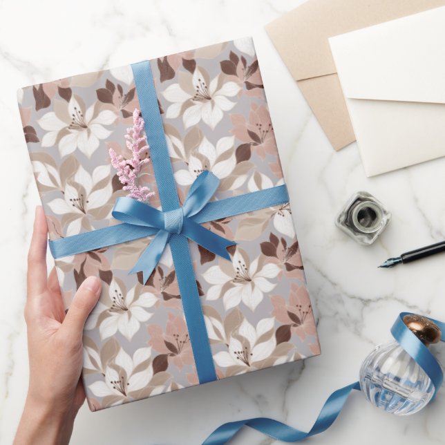 Stylized Abstract Petals in Trendy Colors Presentpapper (Gifting)