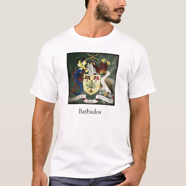 Stylized Barbados COA T-shirt (Framsida)