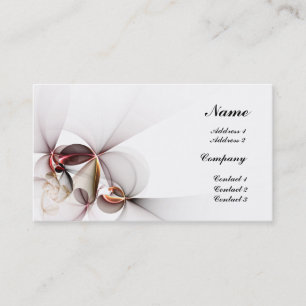 Stylized blommor visitkort