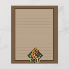 Stylized Brown Dragon