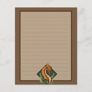 Stylized Brown Dragon