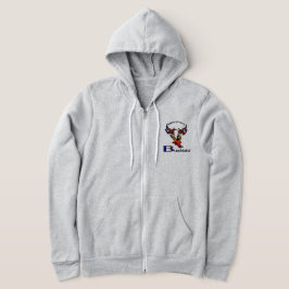 Stylized Bushido Karate logotyp zipper hoodie T Shirt