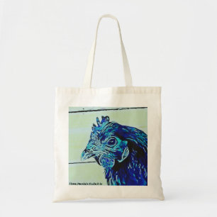 Stylized Chicken #1 lila Tote Bag Tygkasse